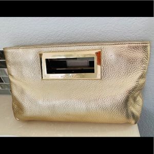 Michael Kors Gold Clutch